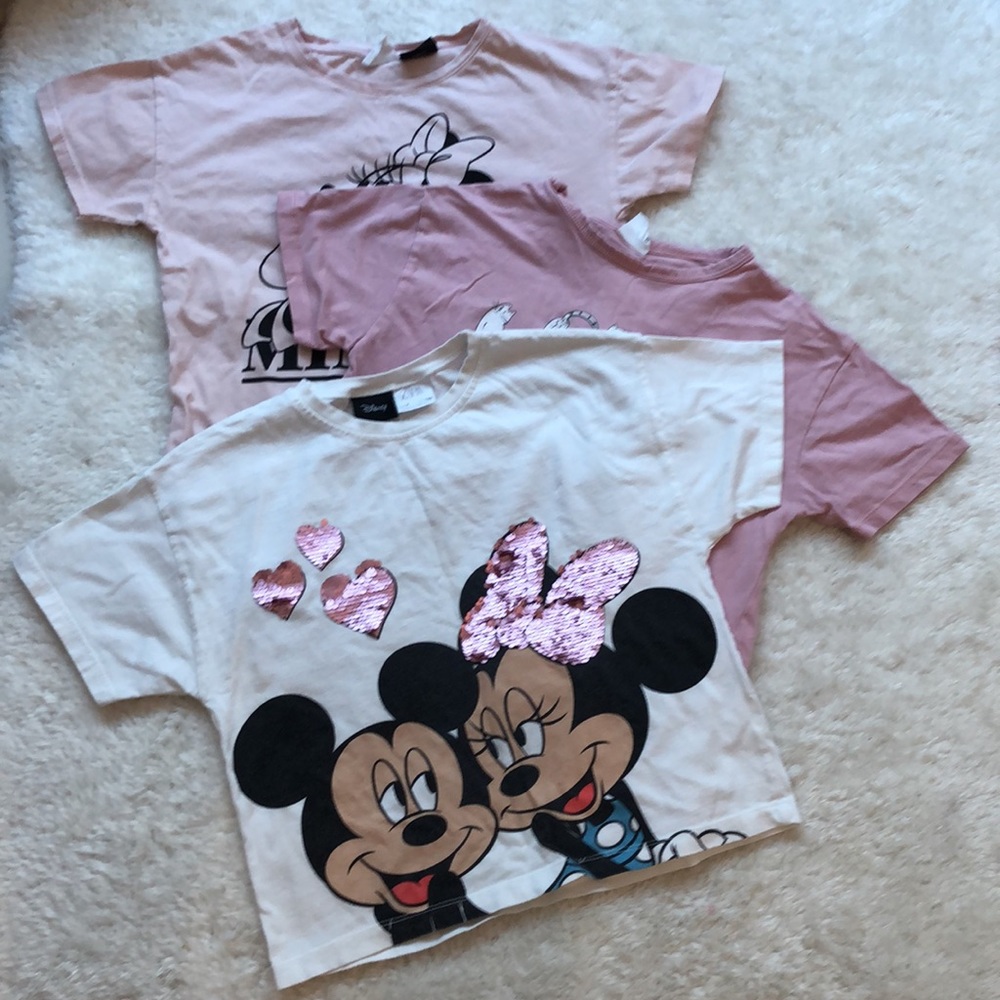 Lot of 3 Zara t-shirts for girl sizes 6 year and 7 year